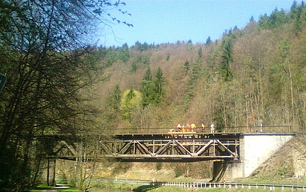 Historische Eisenbahnbrücke im Pegnitztal
